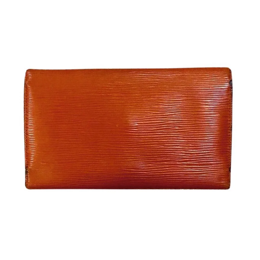LOUIS VUITTON Kenyan Fawn EPI Leather Sarah International Long Trifold Wallet